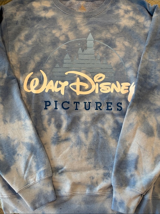 Disney Tops - Disney NWOT Blue Tie-Dye Walt Disney Pictures Crewneck Sweatshirt-Firm price